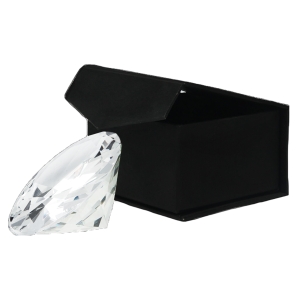 Crystal diamond 80x45 incl.Lazergravuren en lux box